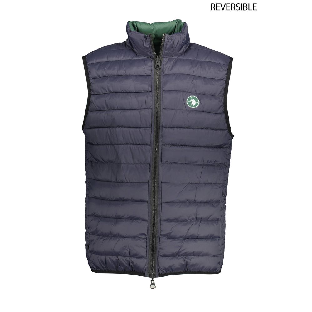 Green Nylon Sleveless Jacket