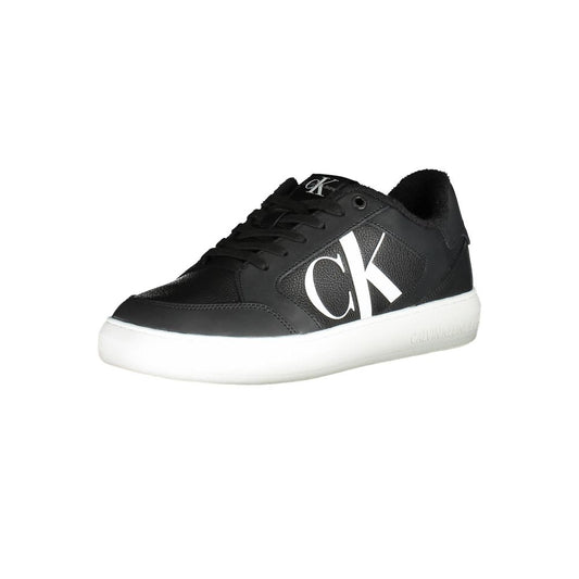 Black Polyester Sneaker