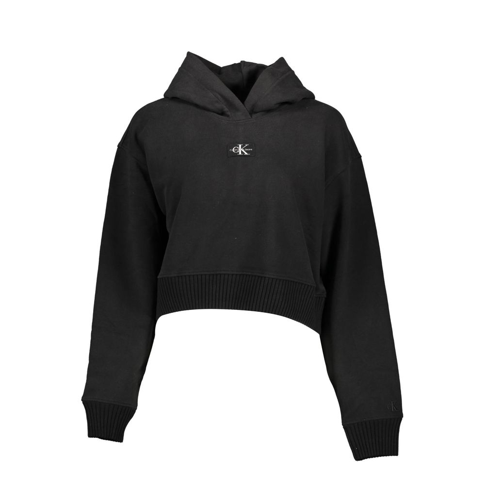 Black Cotton Sweatshirt