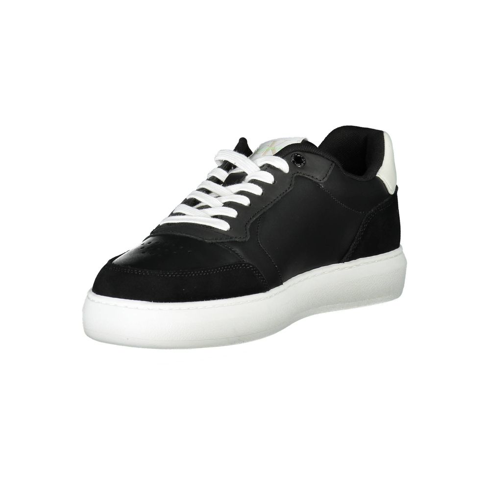 Black Polyester Sneaker