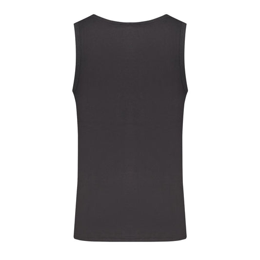 Black Cotton Tank Top