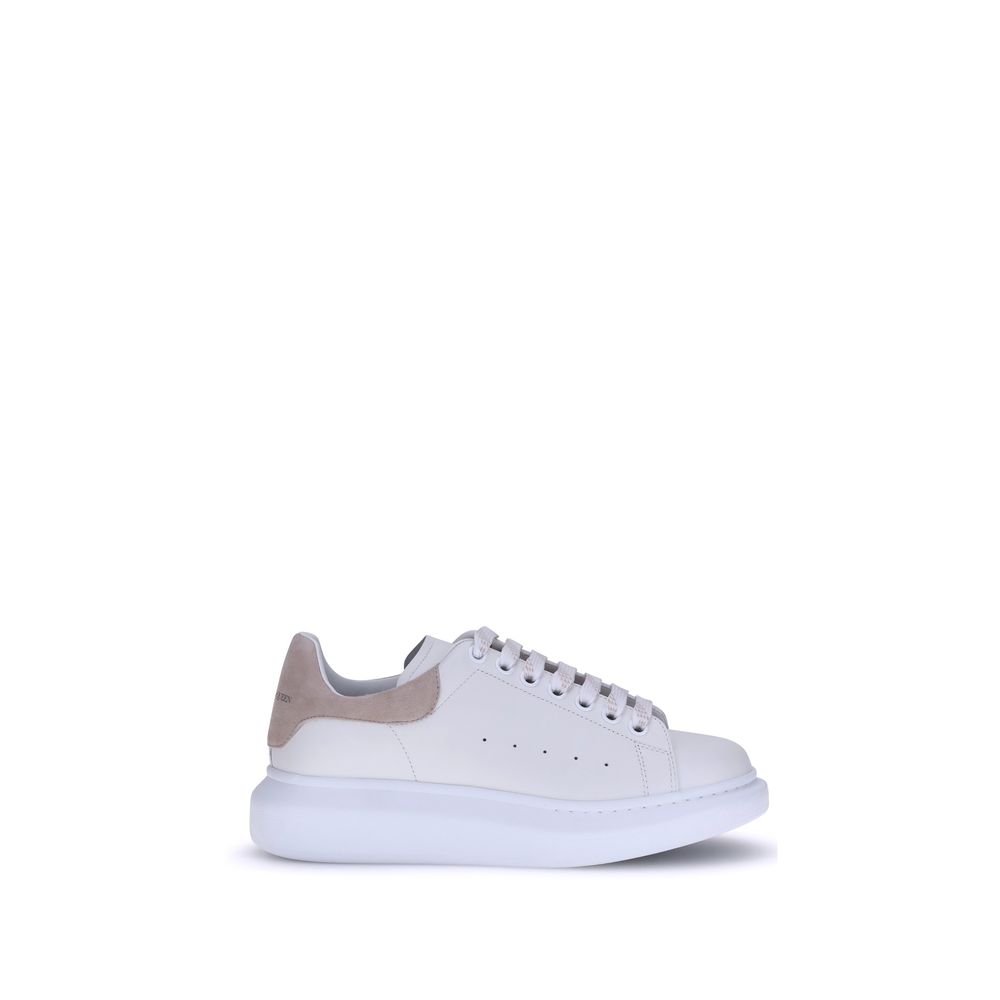 White Calf Leather Bos Taurus Platform Sneakers