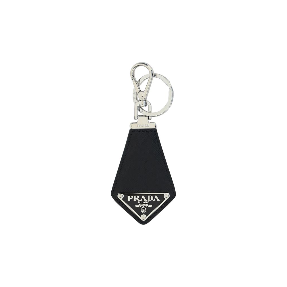 Saffiano leather Keyring