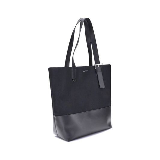 Black Fabric Shoulder Bag