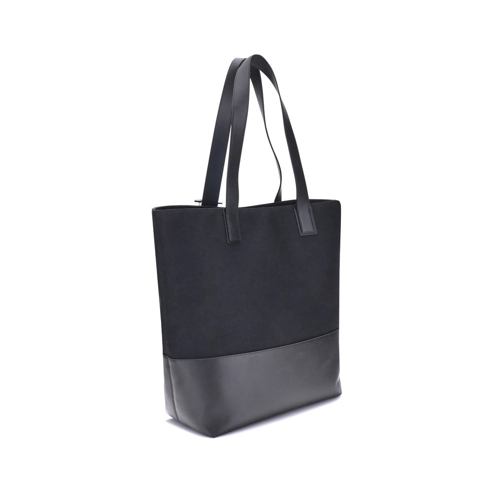Black Fabric Shoulder Bag