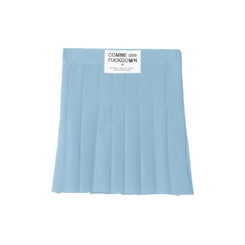 Blue Polyester Skirt
