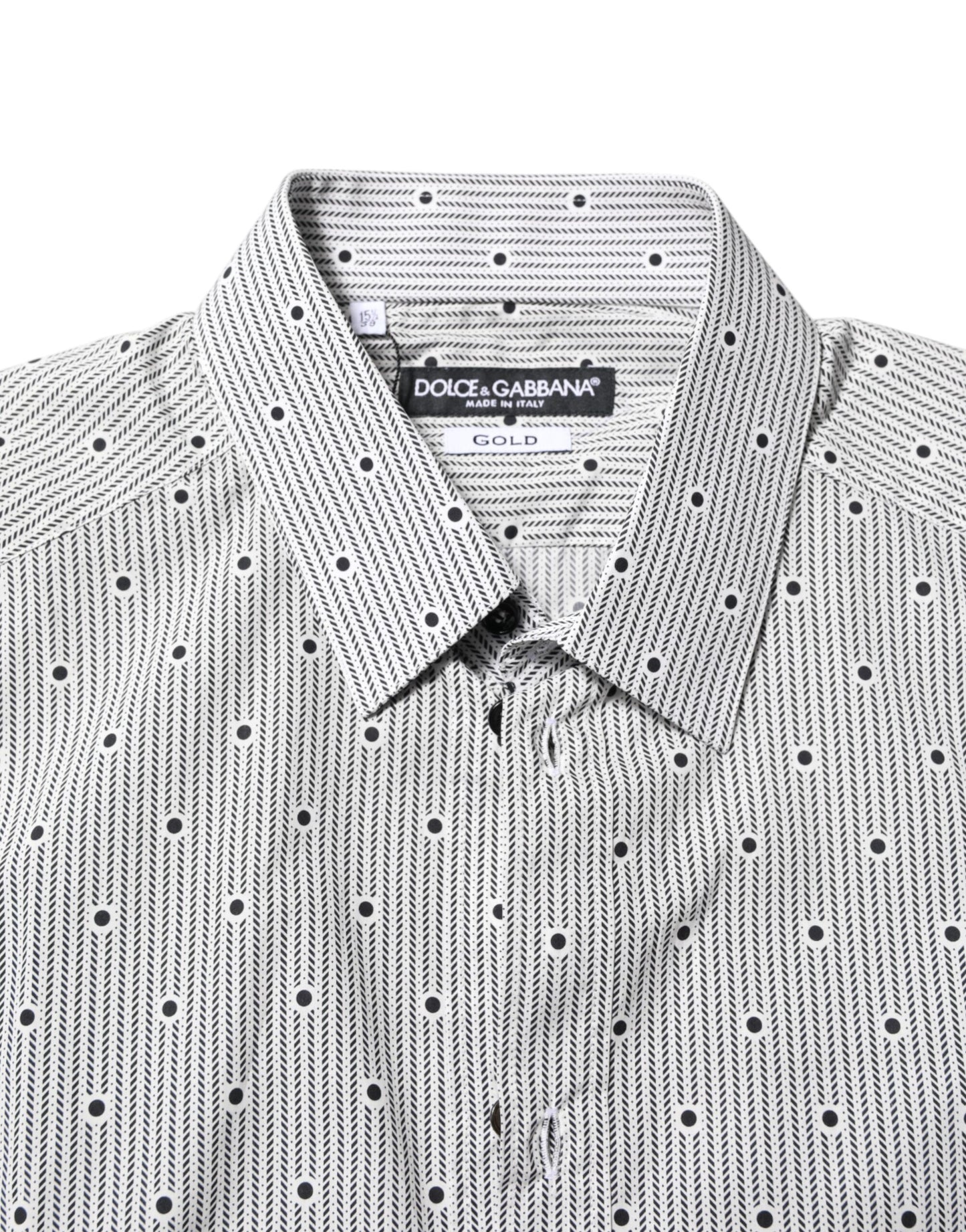 Gray Dotted Semi Fitted GOLD Men Formal Shirt