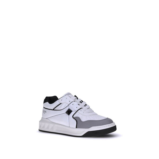 White Calf Leather Bos Taurus Low Top Sneakers