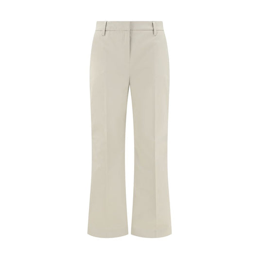 Sandy Beige Cotton Pants