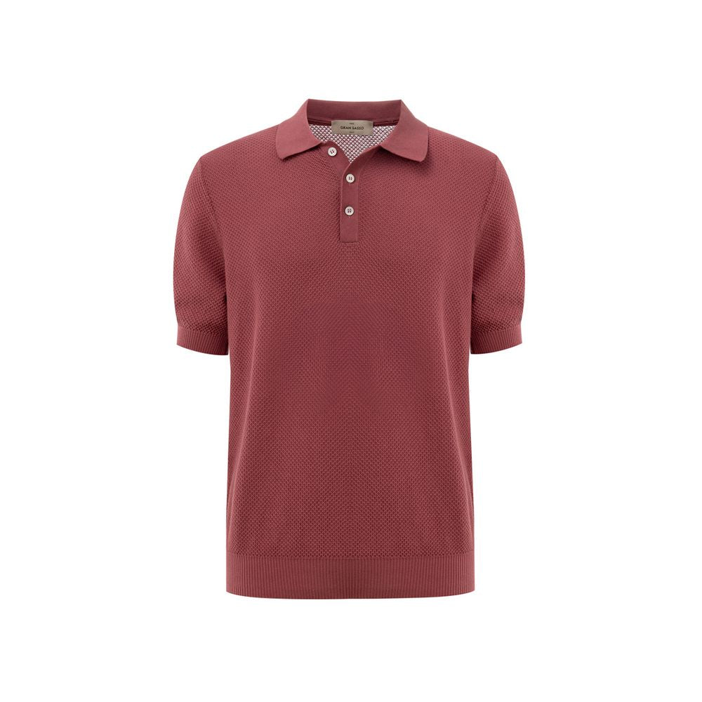 Red Cotton Polo Shirt