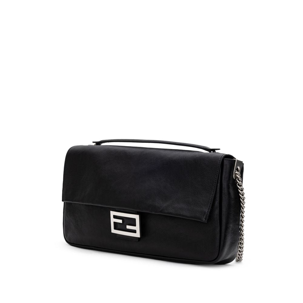Black Leather Shoulder Bag
