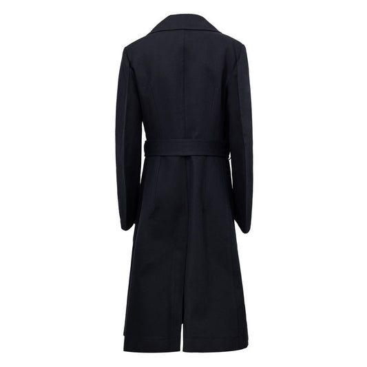 Blue Cotton Trench Coat