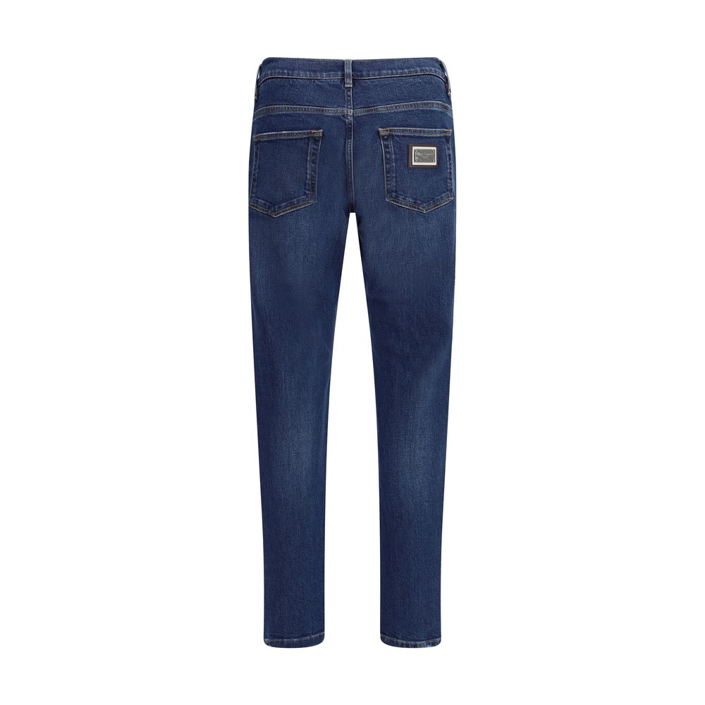 Blue Cotton Jeans Denim