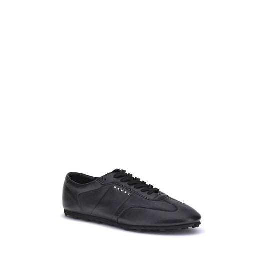 Black Calf Leather Bos Taurus Athletic Sneakers