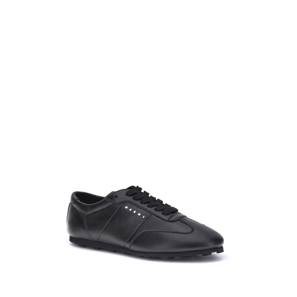 Black Calf Leather Bos Taurus Athletic Sneakers