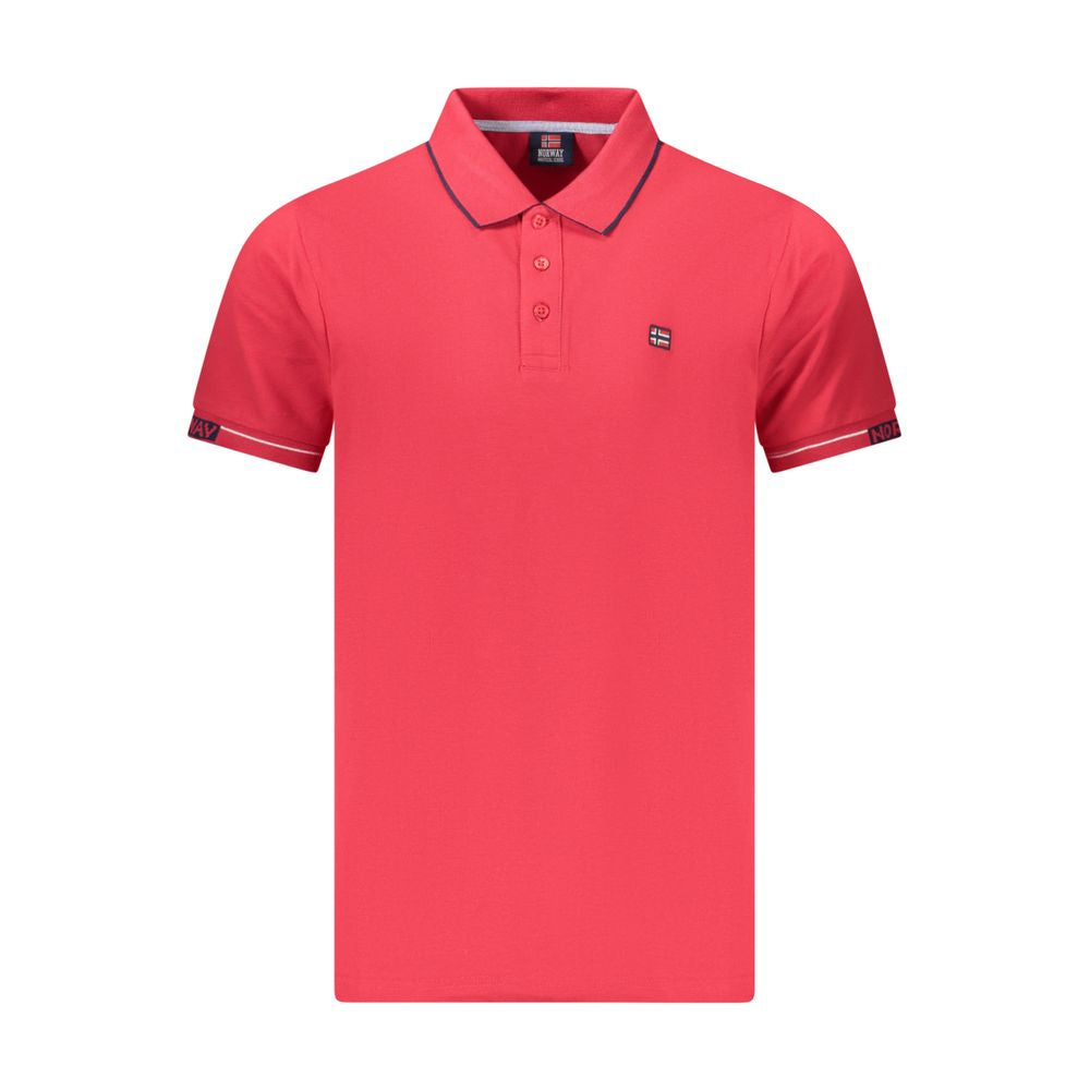 Red Cotton Polo Shirt