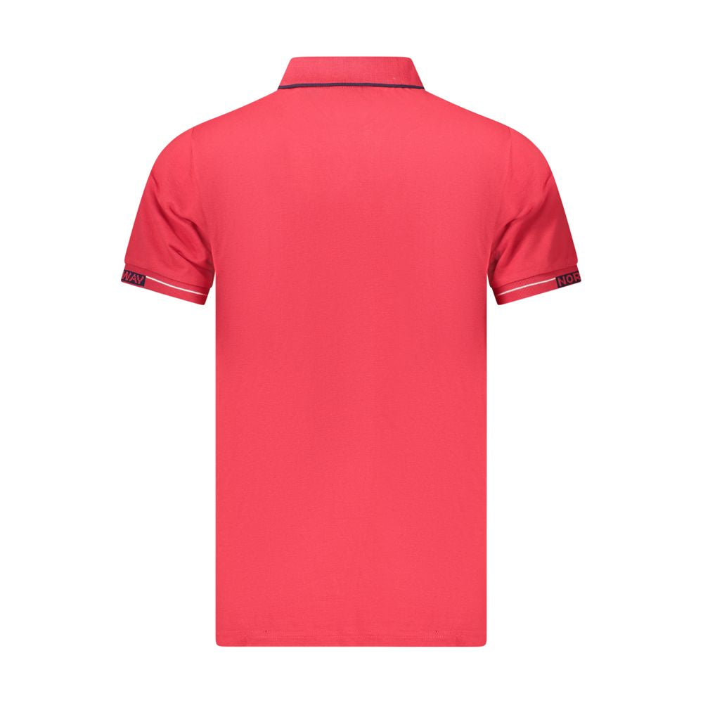 Red Cotton Polo Shirt