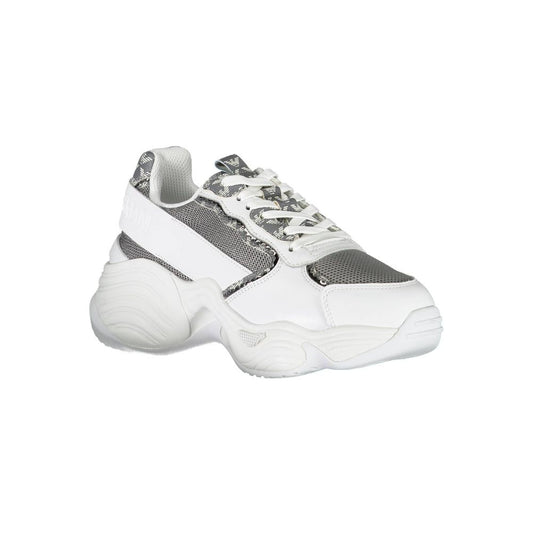 White Polyester Sneaker