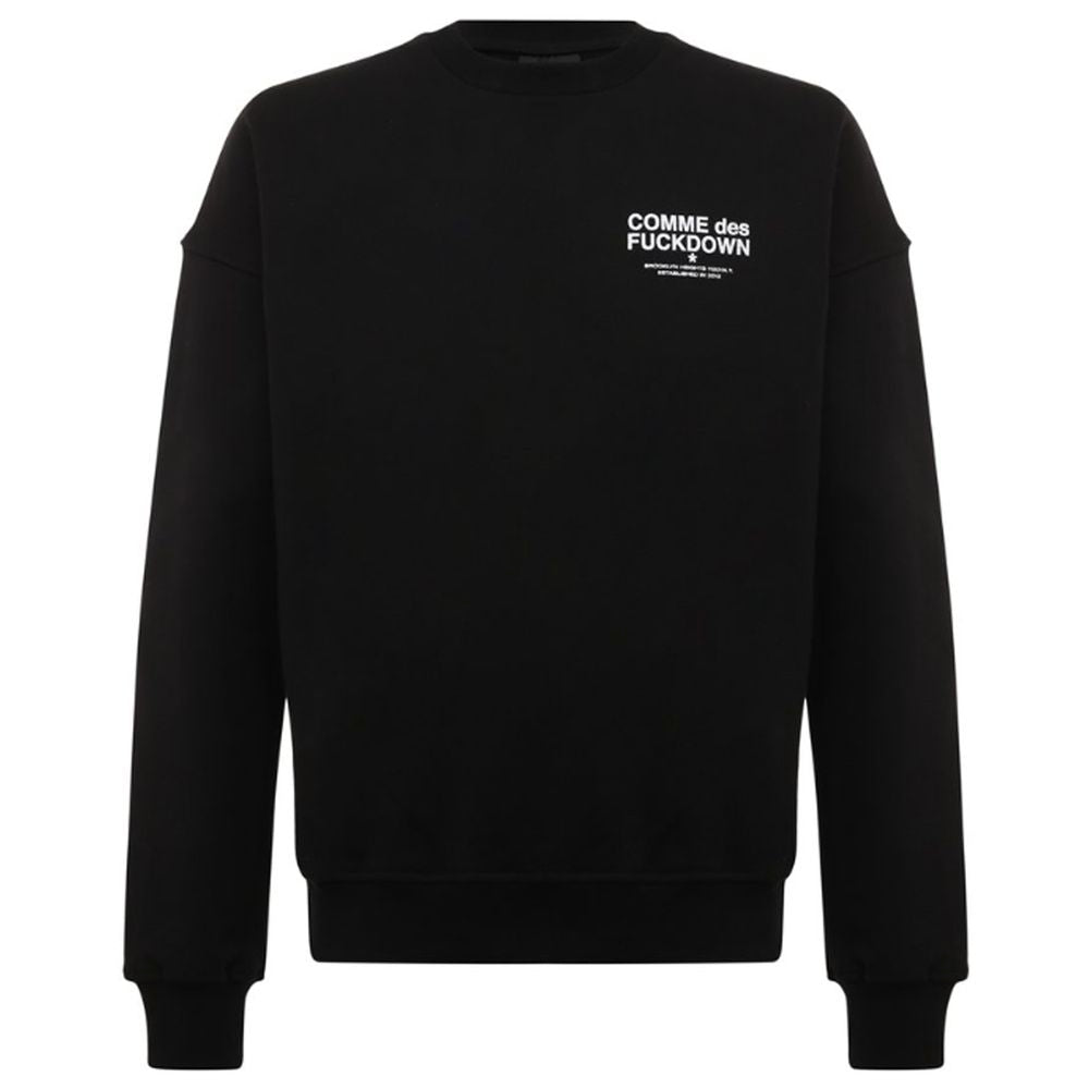 Black Cotton Sweatshirt