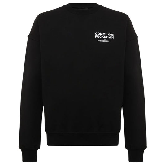 Black Cotton Sweatshirt