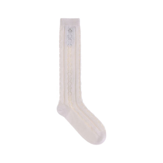 Cream Cotton Socks