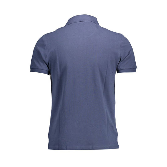Blue Cotton Polo Shirt