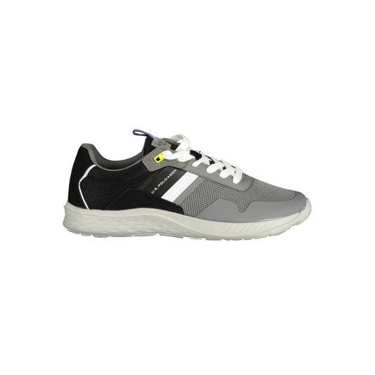 Gray Polyester Sneaker