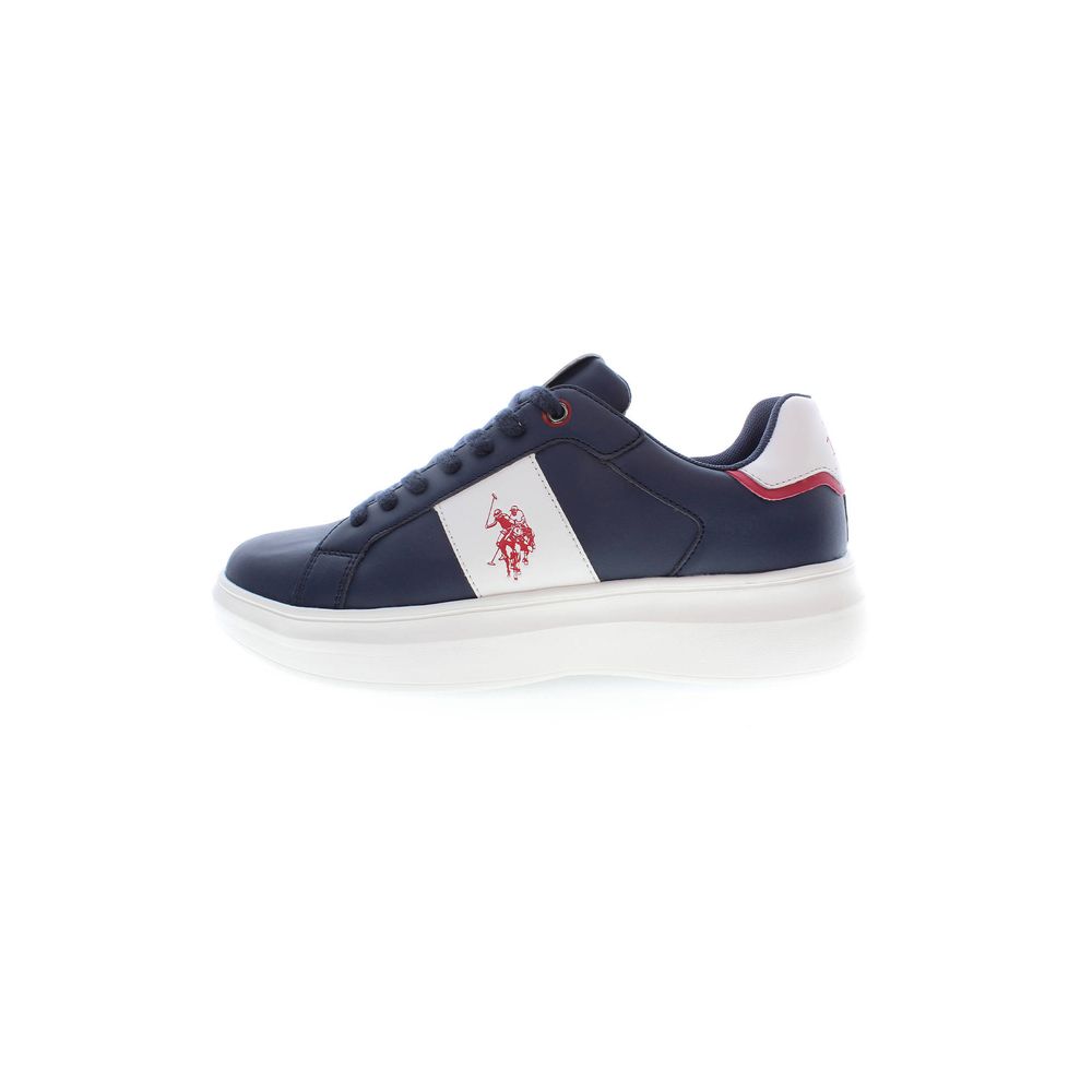 Blue Polyester Sneaker