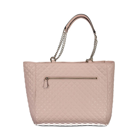 Pink Polyethylene Handbag