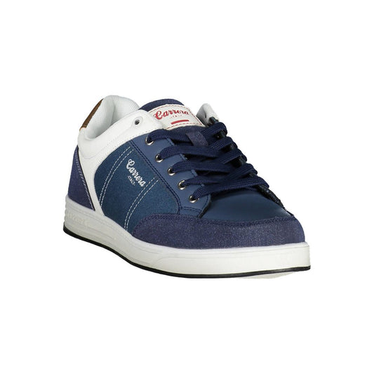 Blue Polyester Sneaker