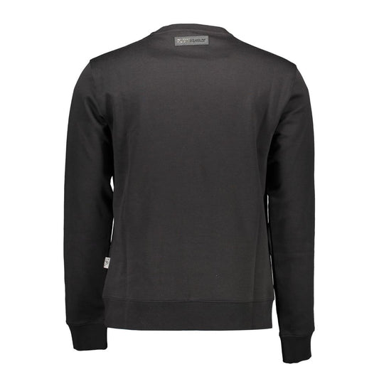Black Cotton Sweatshirt