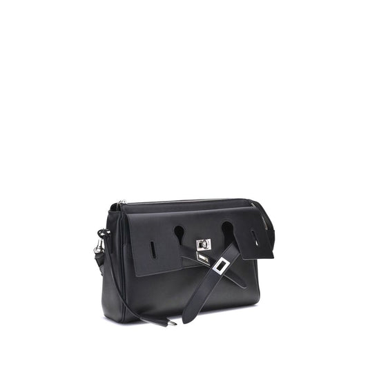 Black Calf Leather Bos Taurus Shoulder Bag