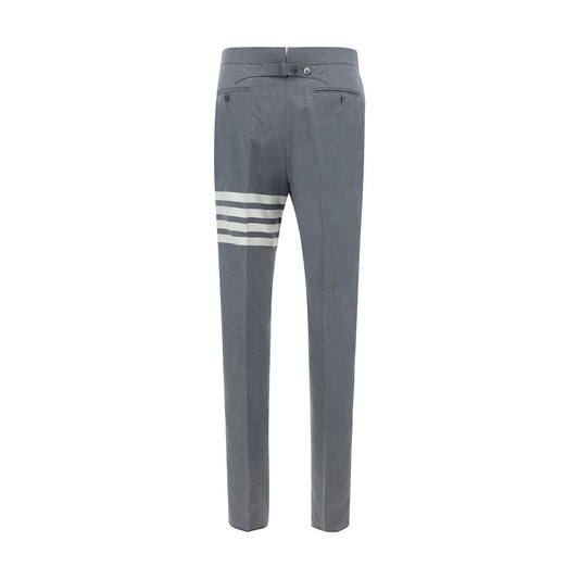 Gray Wool Casual Pants