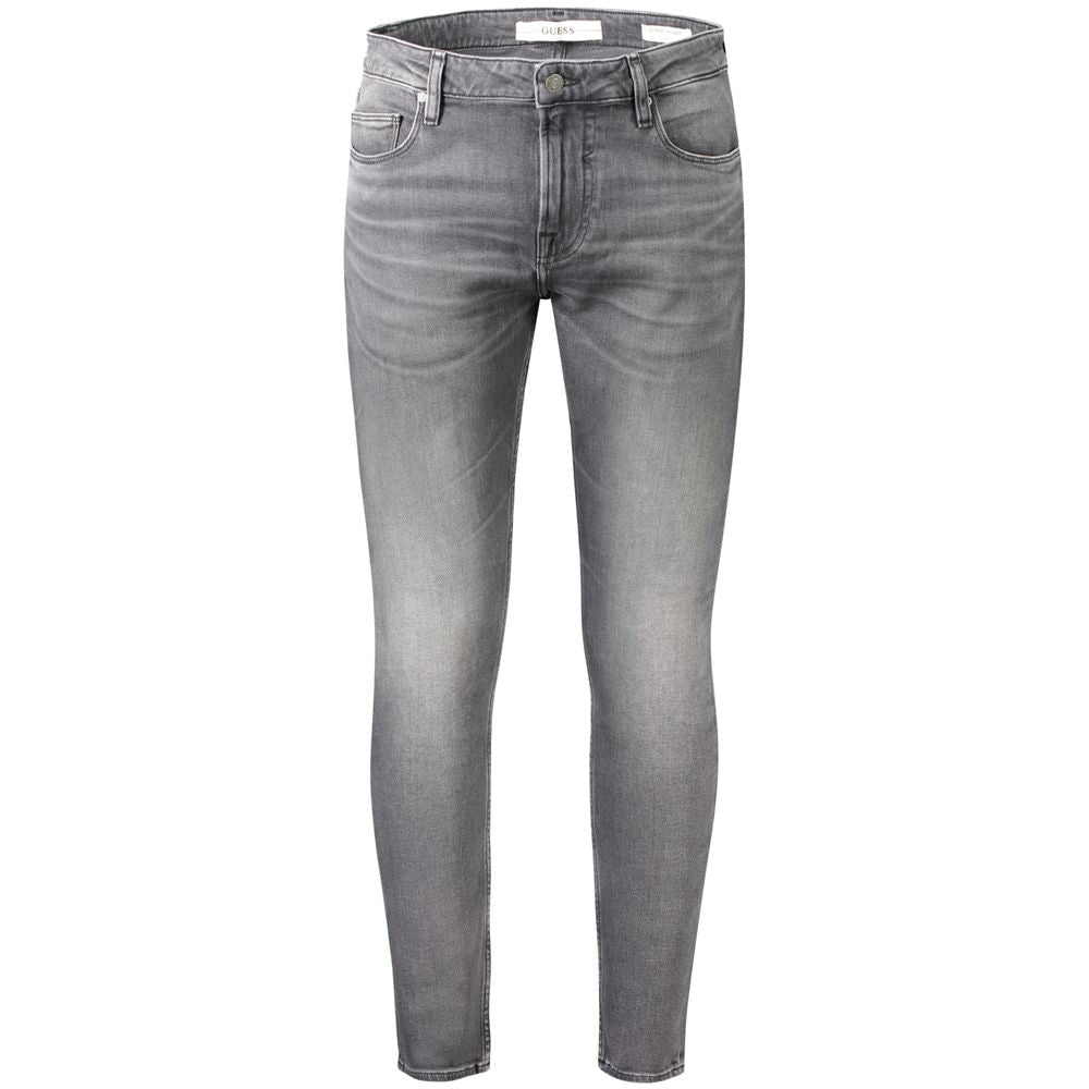 Gray Cotton Jeans Denim