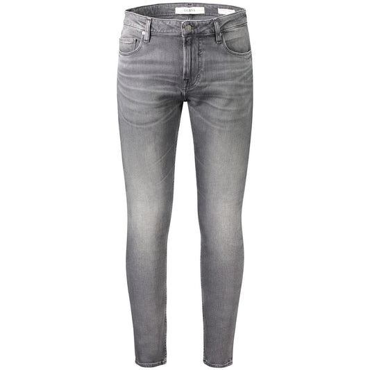 Gray Cotton Jeans Denim