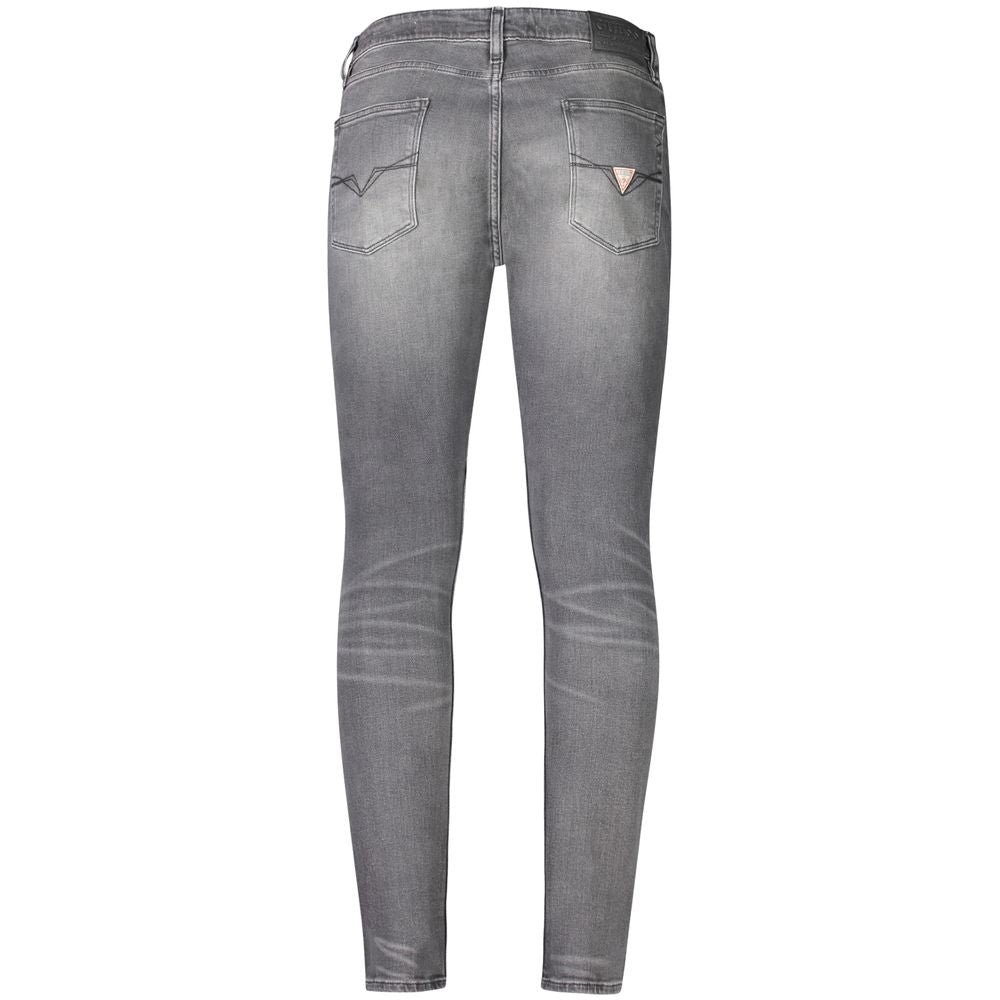 Gray Cotton Jeans Denim