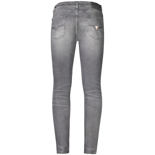Gray Cotton Jeans Denim