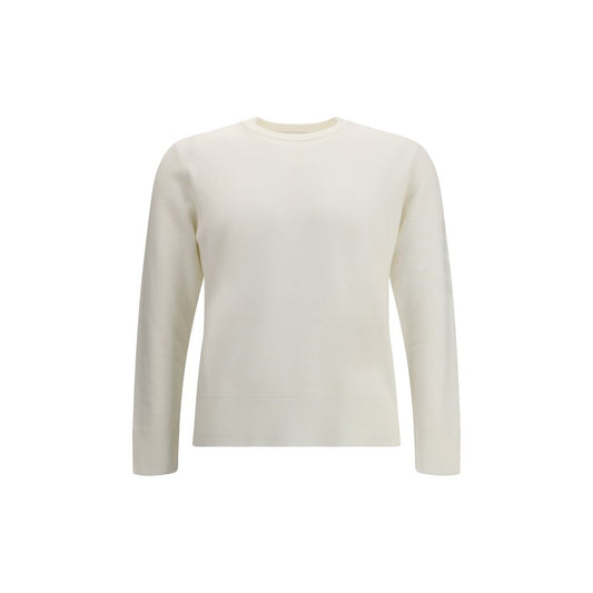 White Fleece Wool Sweatshirt