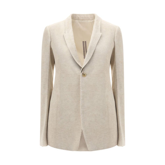 Beige Cotton Blazer