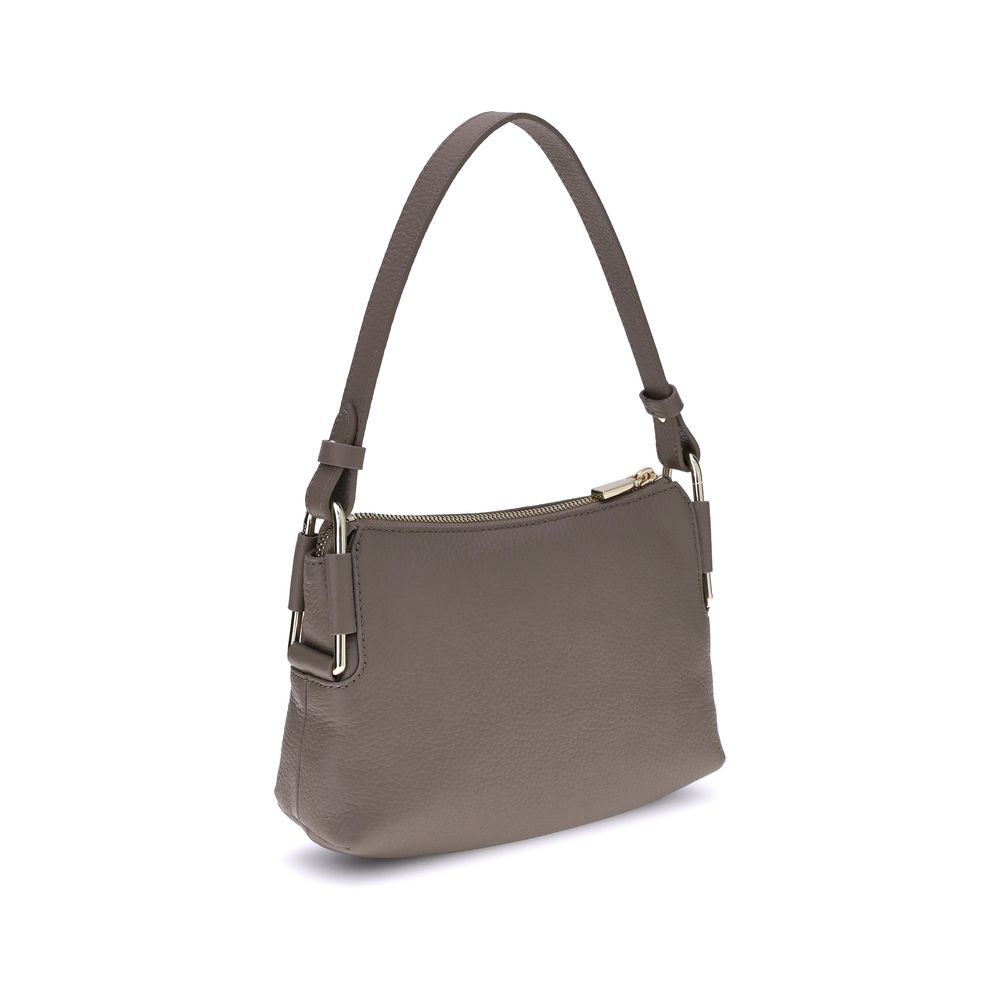 Gray Calf Leather Bos Taurus Shoulder Bag