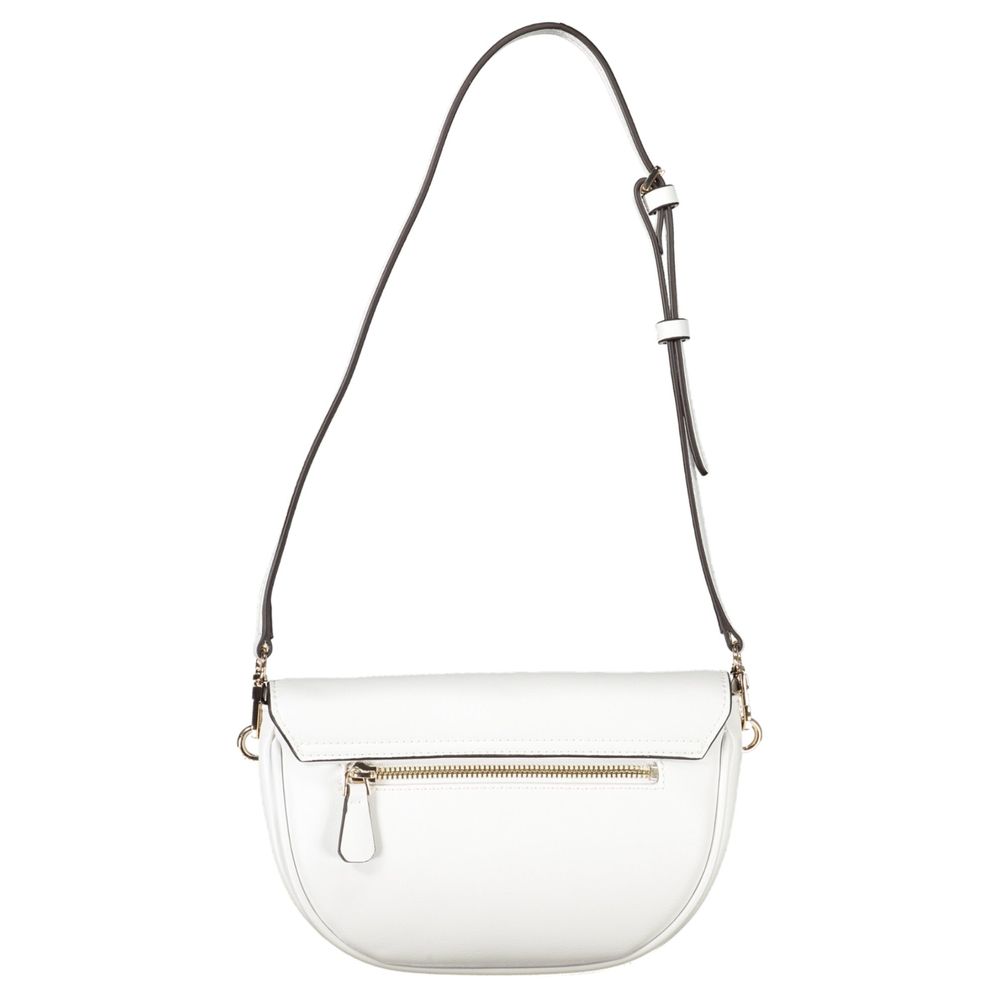 White Polyethylene Women Handbag