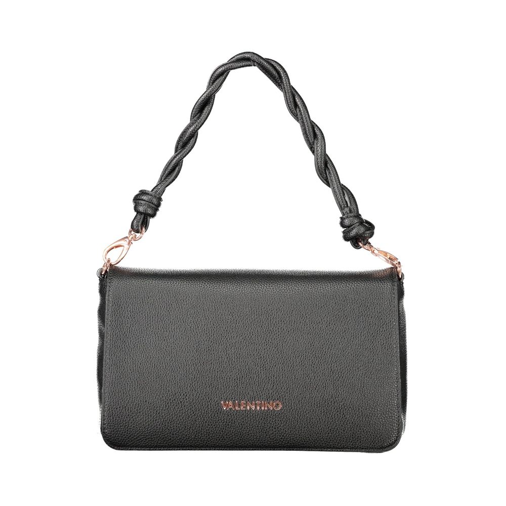 Black Polyethylene Women Handbag