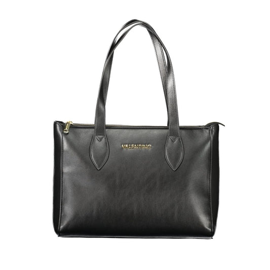 Black Polyethylene Women Handbag