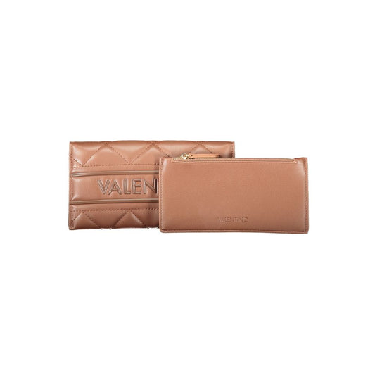 Brown Polyethylene Women Wallet