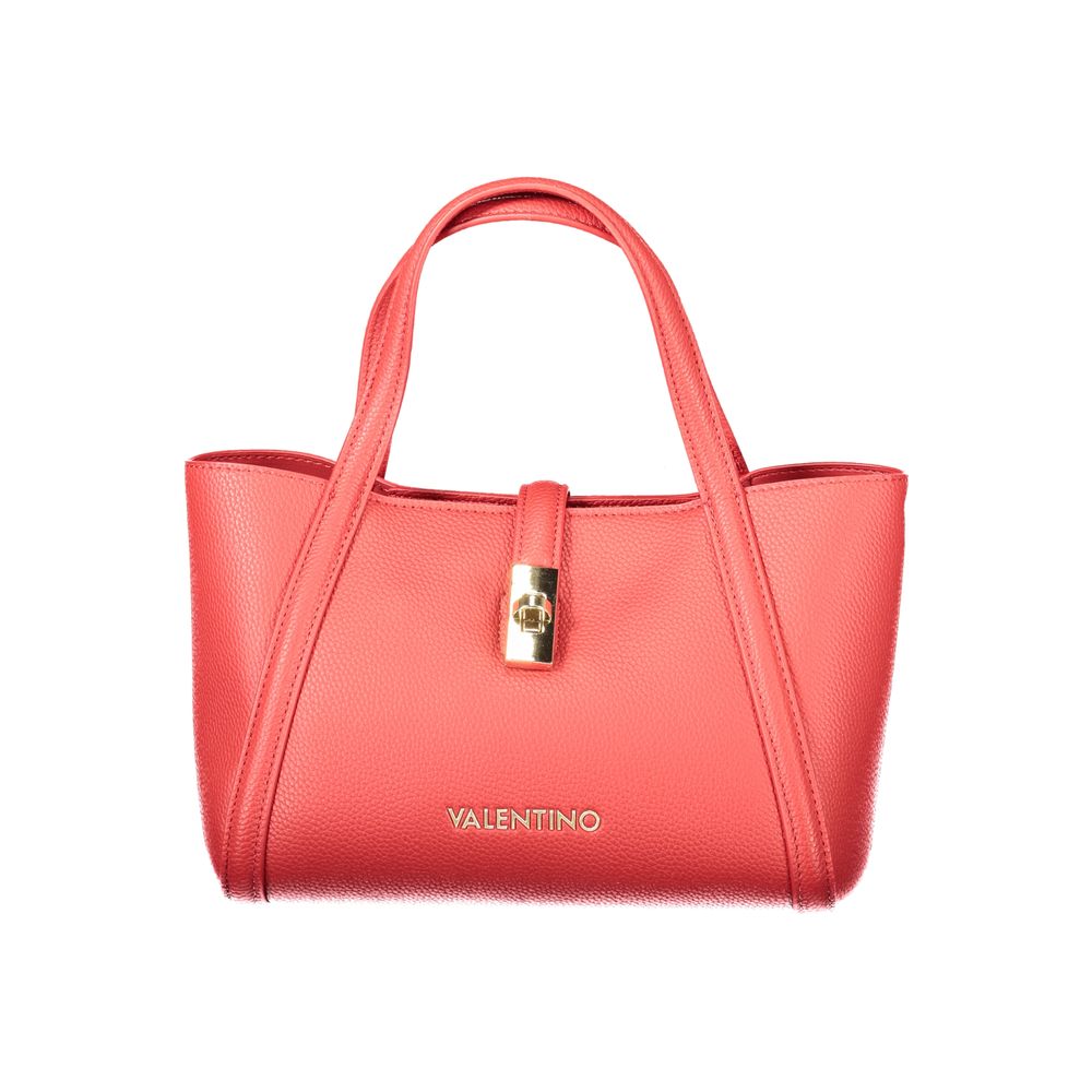 Red Polyethylene Women Handbag