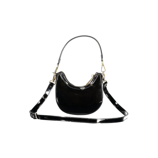 Black Polyethylene Women Handbag