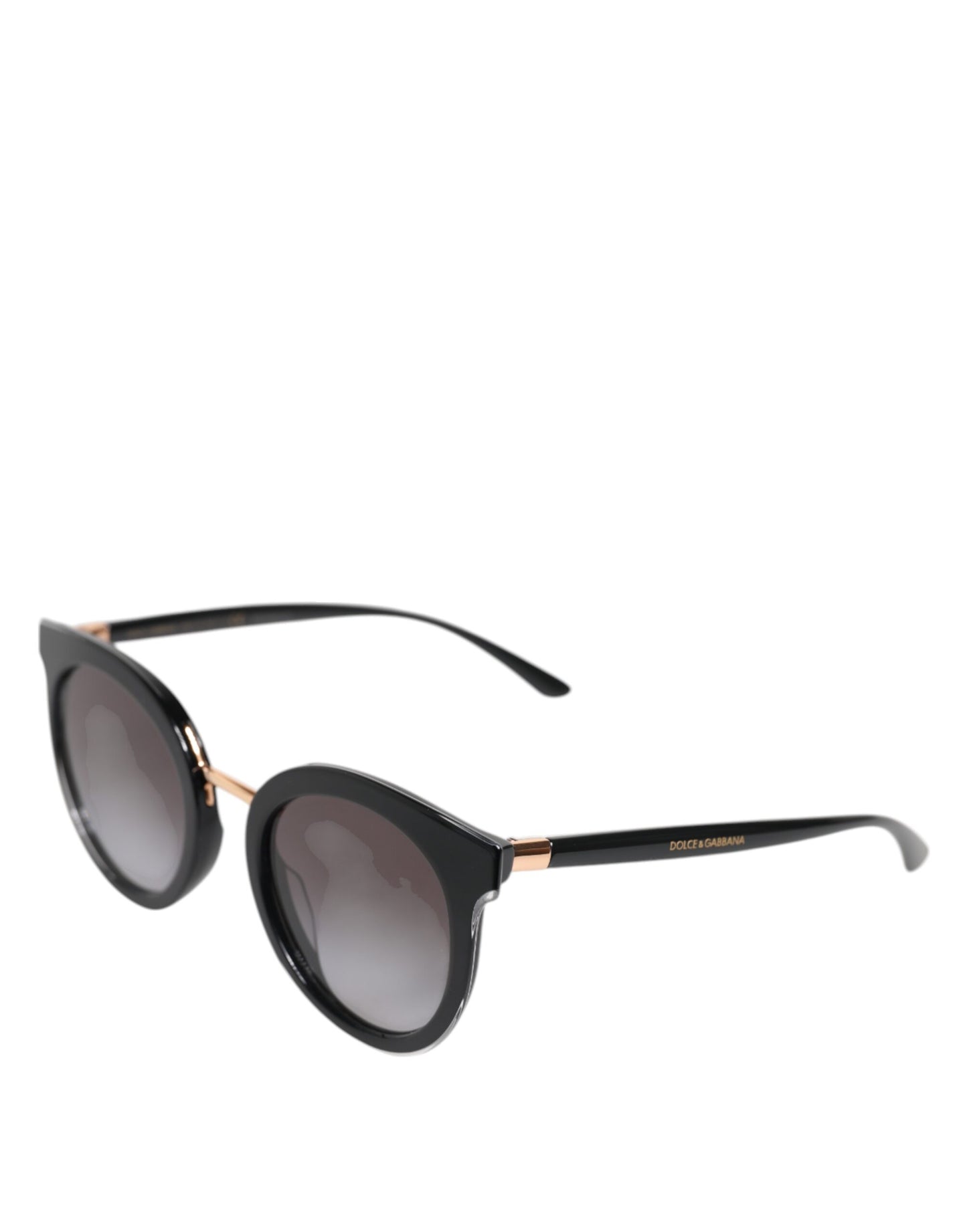 Black Transparent Trim Round DG4371-F Eyewear Sunglasses