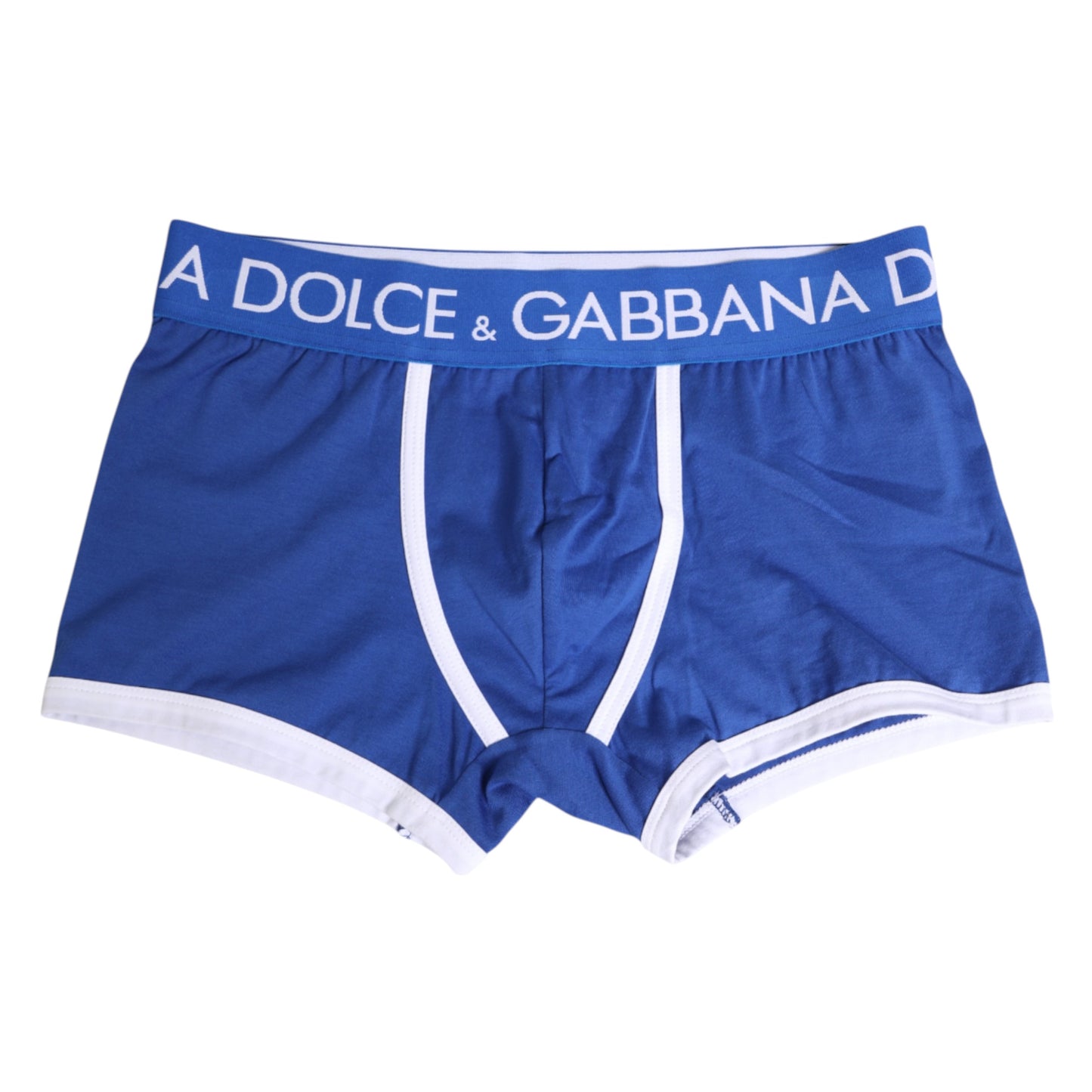 Blue Cotton Stretch Regular Boxer Underwear