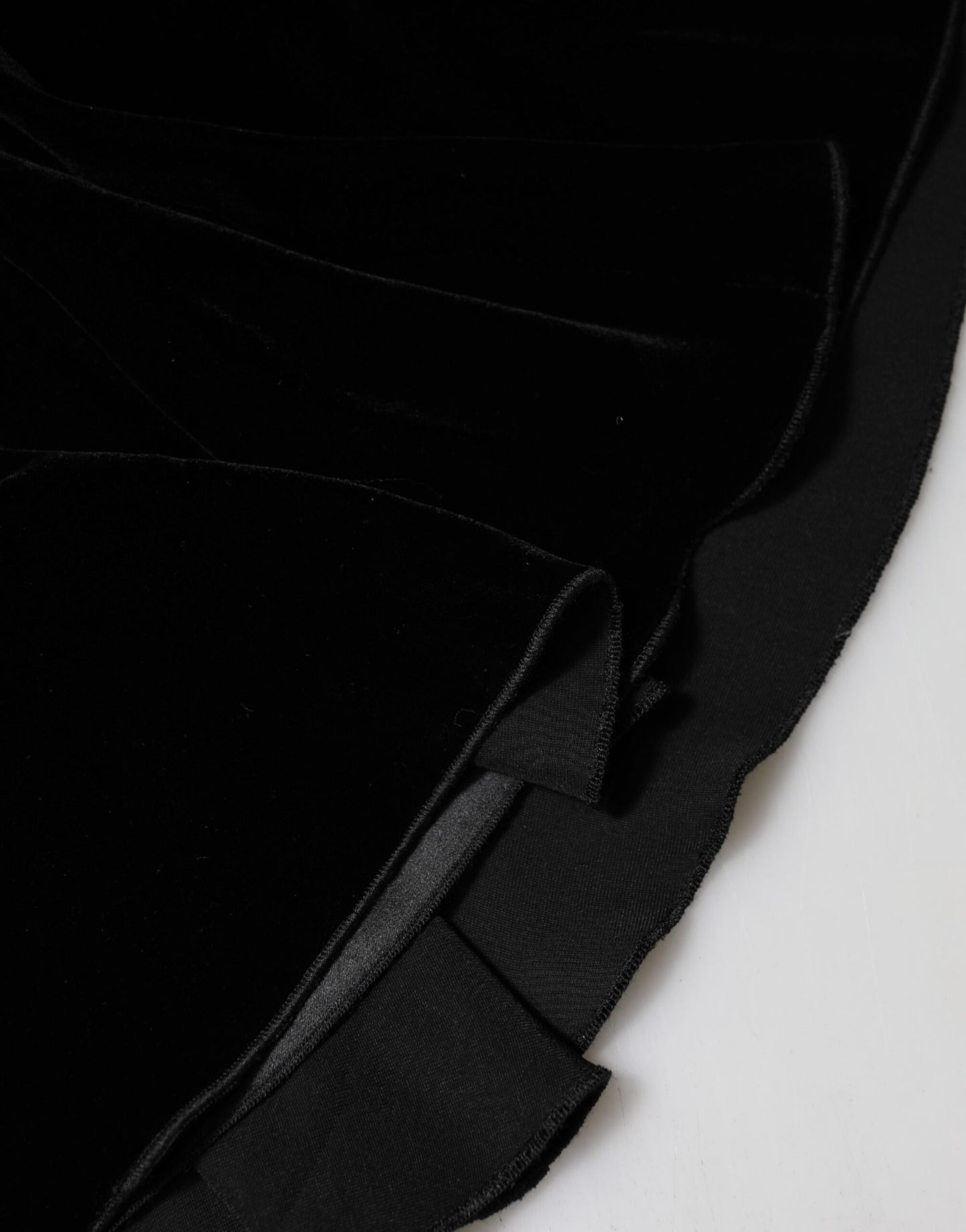 Black High Waist Fit Flared Midi Skirt