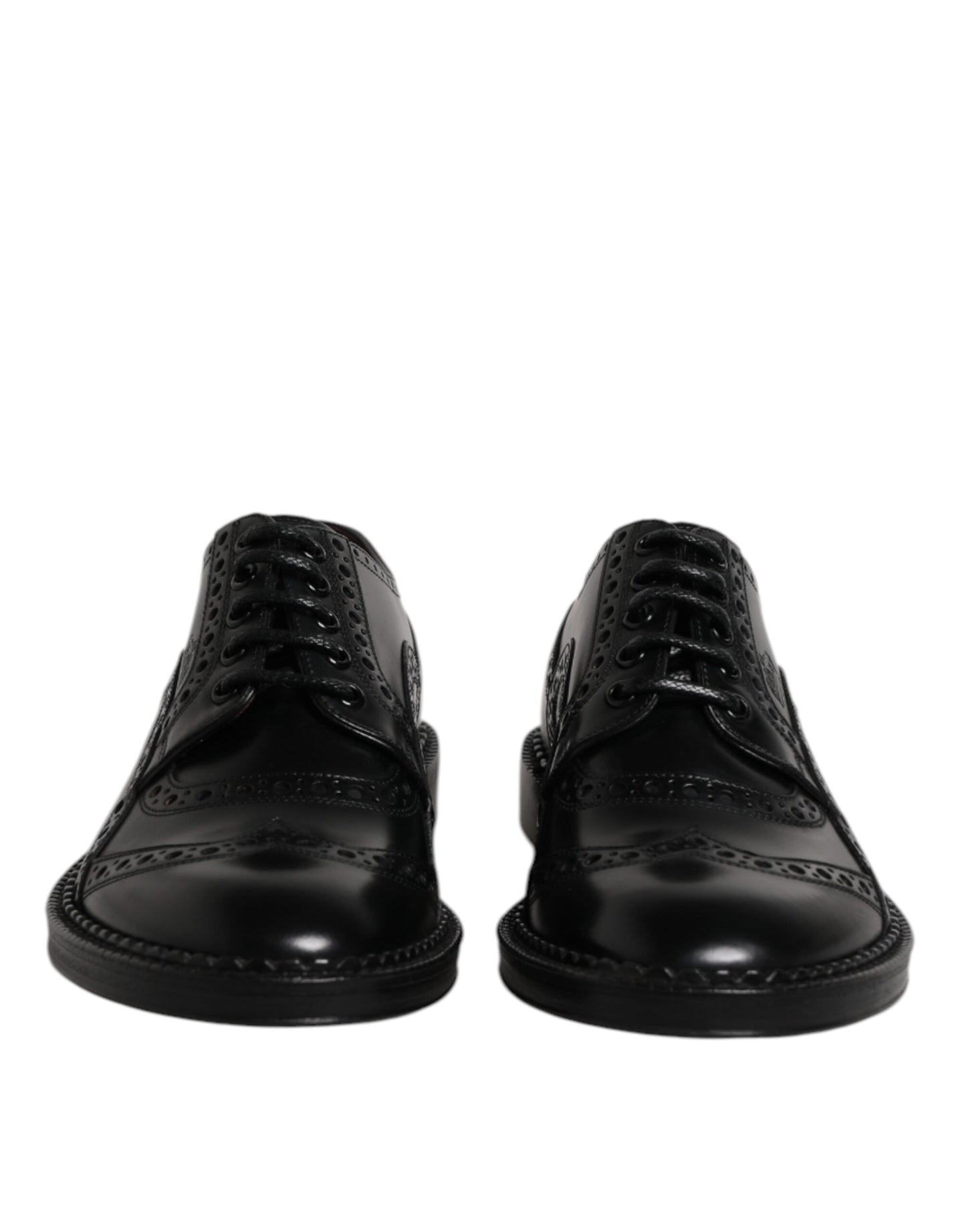 Black Calf Leather Derby Formal Dress Shoes